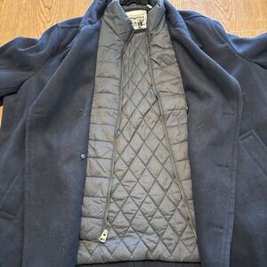 Levi's‎ Men's Wool Blend Peacoat 2X Double-Breasted Quilted Liner